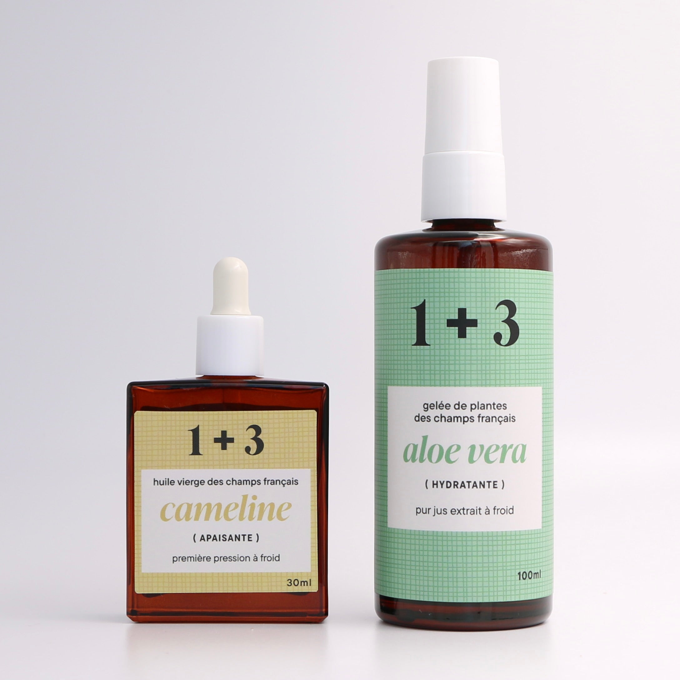 ensemble huile cameline aloe vera français 1+3