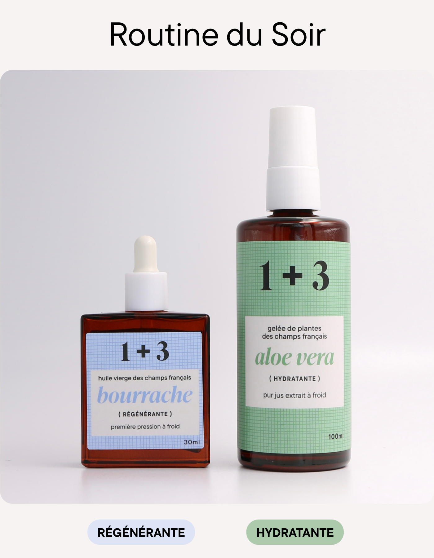 Duo Bourrache + Aloe Vera (Routine matin peaux grasses)