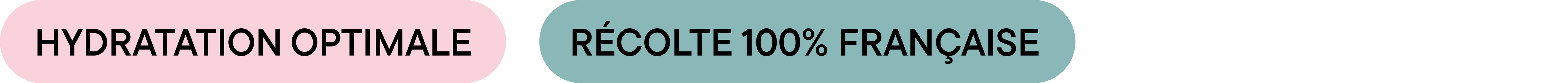 Badge visuel 1+3 avec les mentions “Hydratation optimale” et “Récolte 100% française” – gamme de gelées hydratantes naturelles