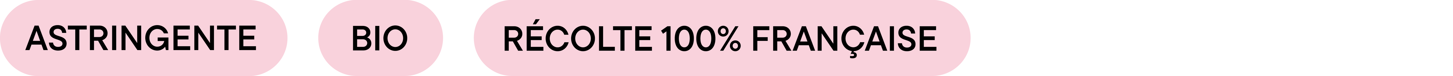 Badge visuel 1+3 avec les mentions “Astringente”, “Bio” et “Récolte 100% française” – gelée naturelle à la rose, calendula et tilleul