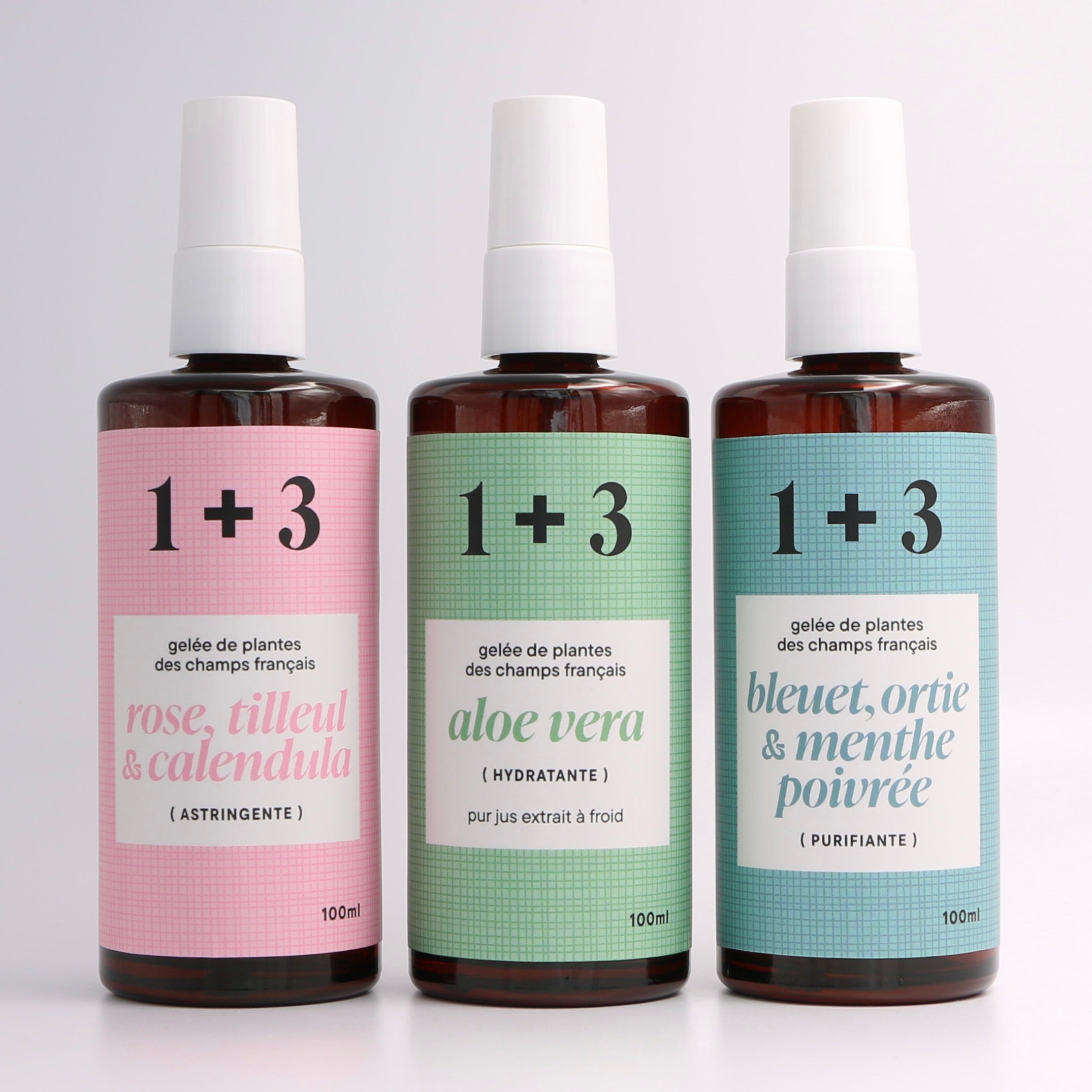 ensemble 3 gelées françaises 100ml 1+3