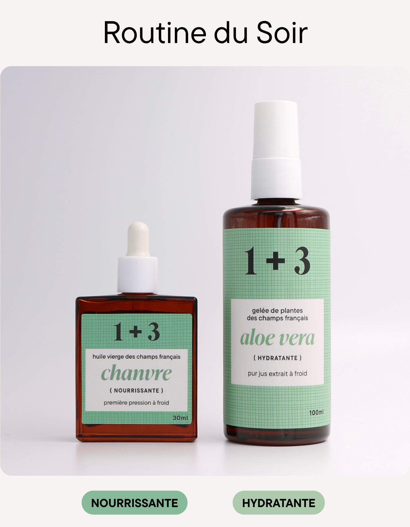 Duo Chanvre + Aloe Vera (Routine soir Peaux sèches)