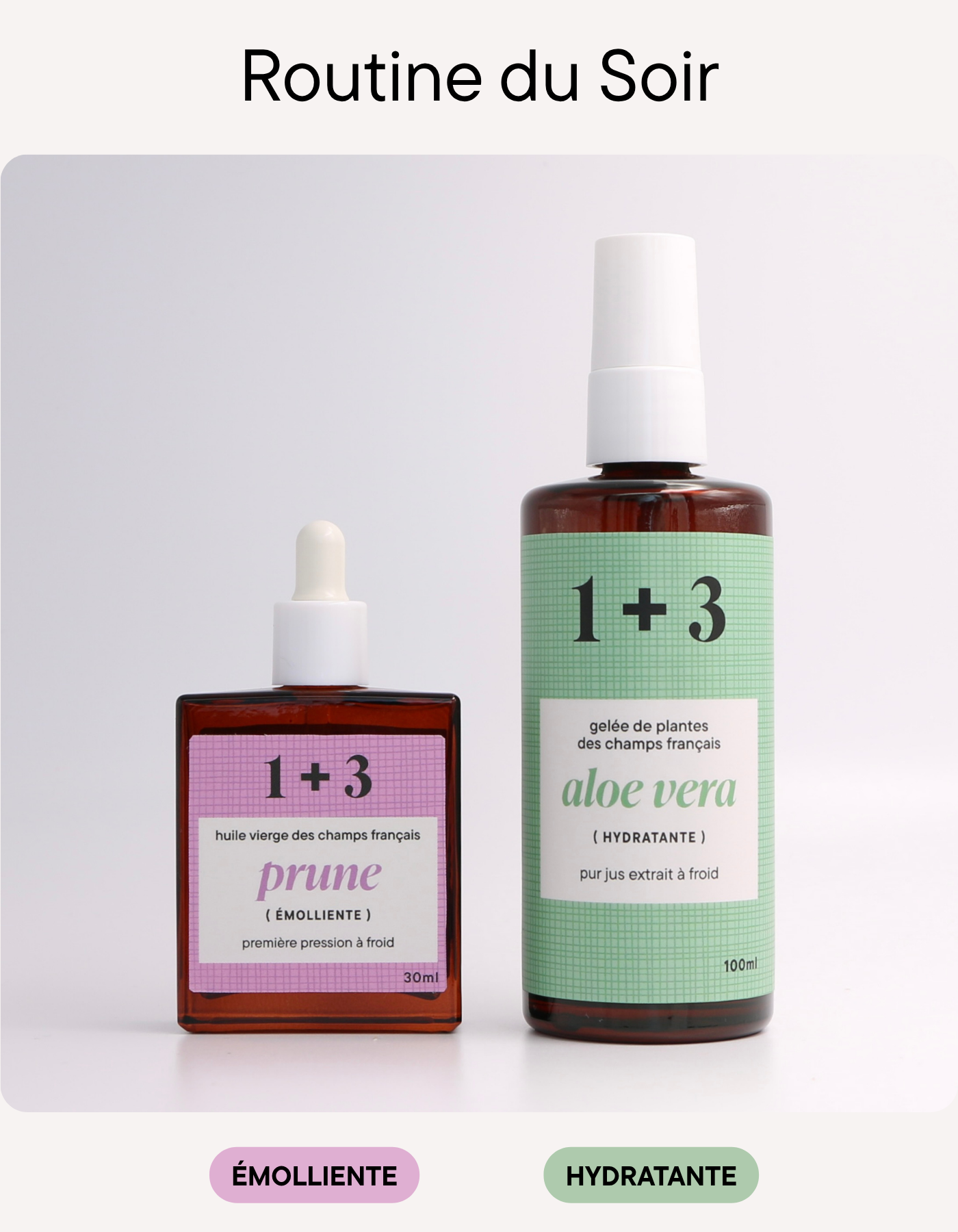 Duo Prune + Aloe Vera (Routine soir peaux normales)